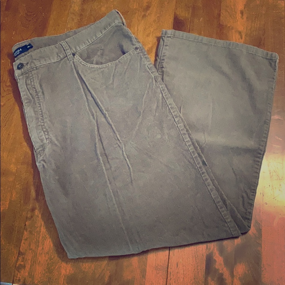 Sonoma Greige Corduroy Men’s Pants 44x30